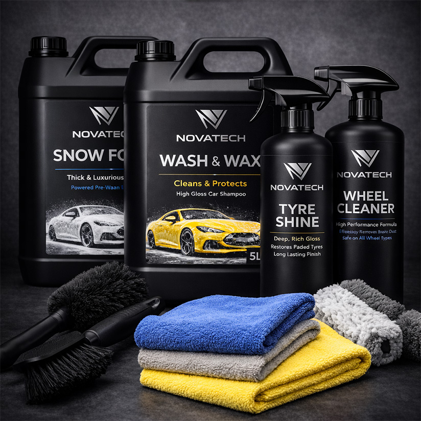 NOVATECH Car Cleaning Product Range